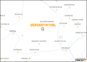 map of Verkhniy Myval