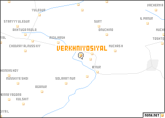 map of Verkhniy Osiyal