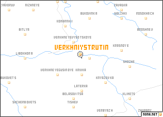 map of Verkhniy Strutinʼ