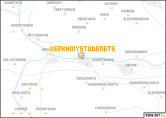map of Verkhniy Studenets