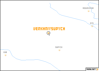 map of Verkhniy Supych