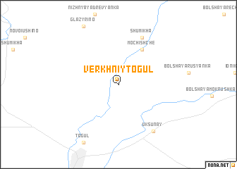 map of Verkhniy Togul