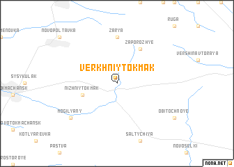 map of Verkhniy Tokmak