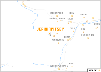 map of Verkhniy Tsey