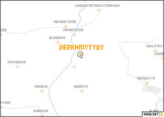 map of Verkhniy Tyuy