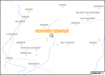 map of Verkhniy Ushnur