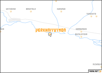 map of Verkhniy Uymon