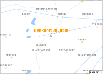 map of Verkhniy Vologin
