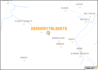 map of Verkhniy Yalovets\