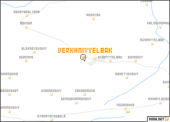 map of Verkhniy Yelbak