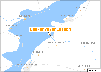 map of Verkhnyaya Alabuga