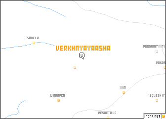 map of Verkhnyaya Asha