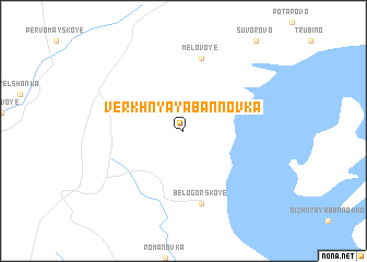 map of Verkhnyaya Bannovka