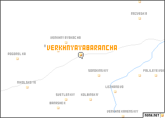 map of Verkhnyaya Barancha