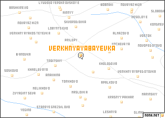 map of Verkhnyaya Bayevka