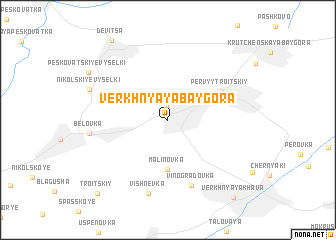map of Verkhnyaya Baygora