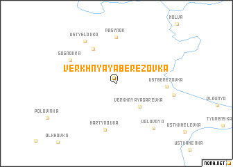 map of Verkhnyaya Berëzovka