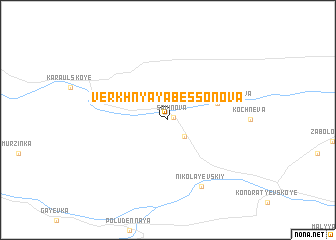 map of Verkhnyaya Bessonova