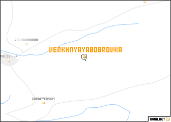 map of Verkhnyaya Bobrovka