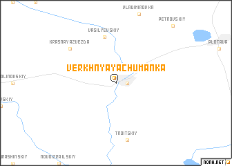 map of Verkhnyaya Chumanka