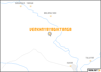 map of Verkhnyaya Diktanga