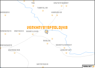 map of Verkhnyaya Frolovka