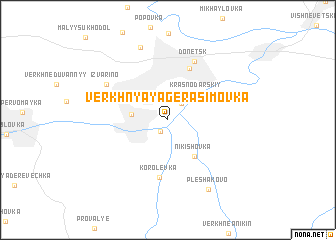 map of Verkhnyaya Gerasimovka