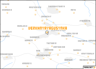 map of Verkhnyaya Gusynka