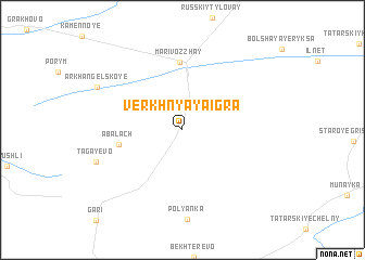 map of Verkhnyaya Igra