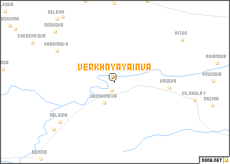 map of Verkhnyaya In\