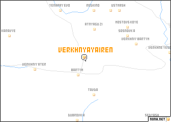 map of Verkhnyaya Iren\