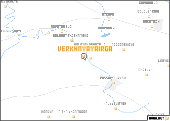 map of Verkhnyaya Irga
