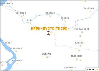 map of Verkhnyaya Itkara