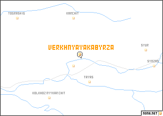 map of Verkhnyaya Kabyrza