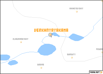 map of Verkhnyaya Kama