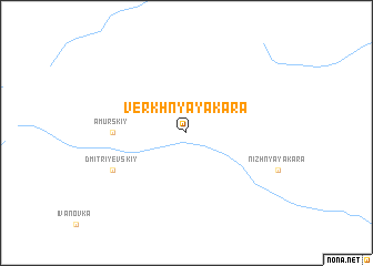 map of Verkhnyaya Kara