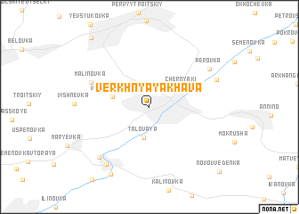 map of Verkhnyaya Khava