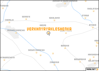 map of Verkhnyaya Kleshenka