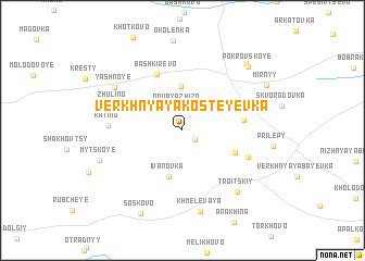 map of Verkhnyaya Kosteyevka