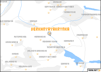 map of Verkhnyaya Krynka