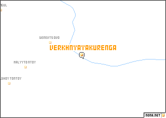 map of Verkhnyaya Kurenga