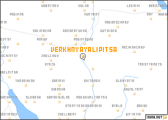 map of Verkhnyaya Lipitsa