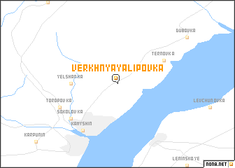 map of Verkhnyaya Lipovka