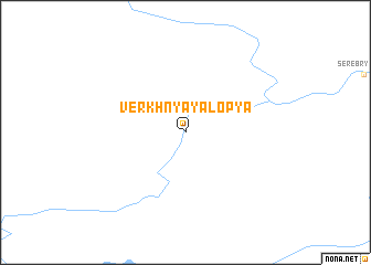 map of Verkhnyaya Lop\