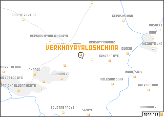 map of Verkhnyaya Loshchina