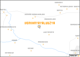 map of Verkhnyaya Ludzya