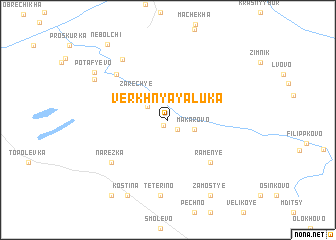 map of Verkhnyaya Luka