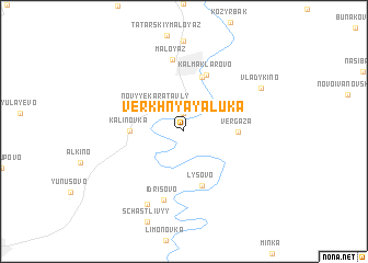 map of Verkhnyaya Luka