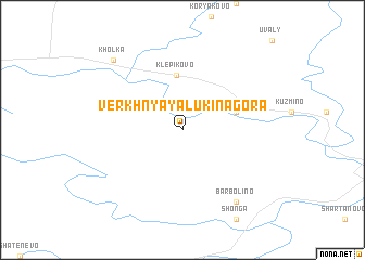 map of Verkhnyaya Lukina Gora