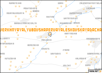 map of Verkhnyaya Lyubovsha-Pervaya Leskovskaya Dacha